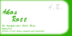 akos rott business card